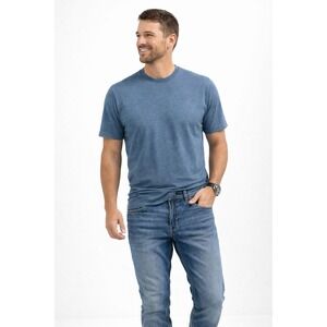 Buckle BKE Tyler Jeans Mens size 36 x 32 Blue Straight Leg Whiskered Worn